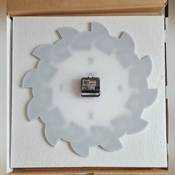 Modern Incantesimo Design Genius Pendolo Wall Clock Italy Brushed Metal - Picture 3 of 14